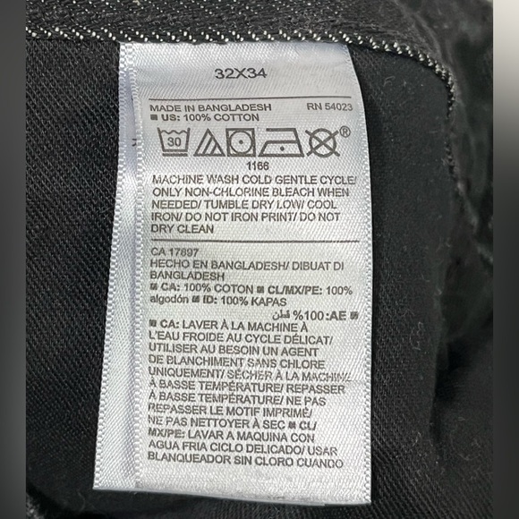 Old Navy Men’s Black Denim Regular Fit Jeans Size 32x34 - Picture 3 of 12